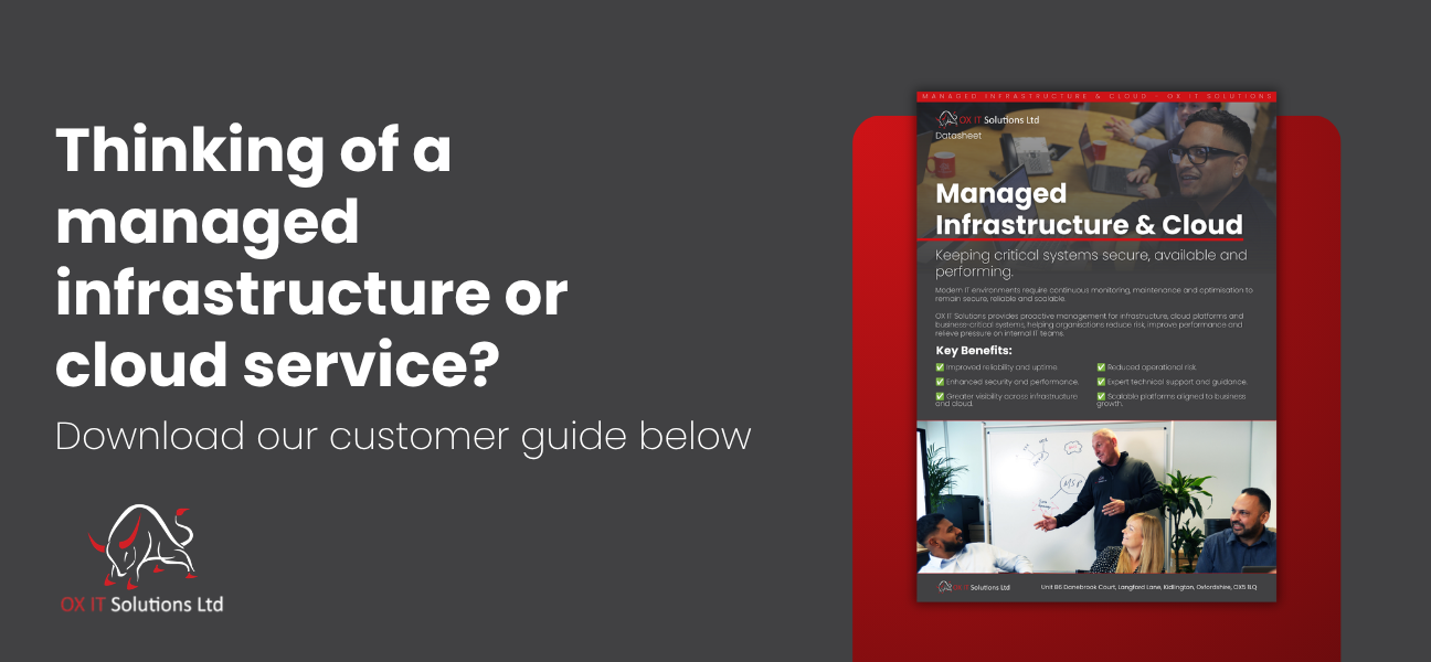 OX IT - Datasheet Landing Page - Managed Infrastructure & Cloud